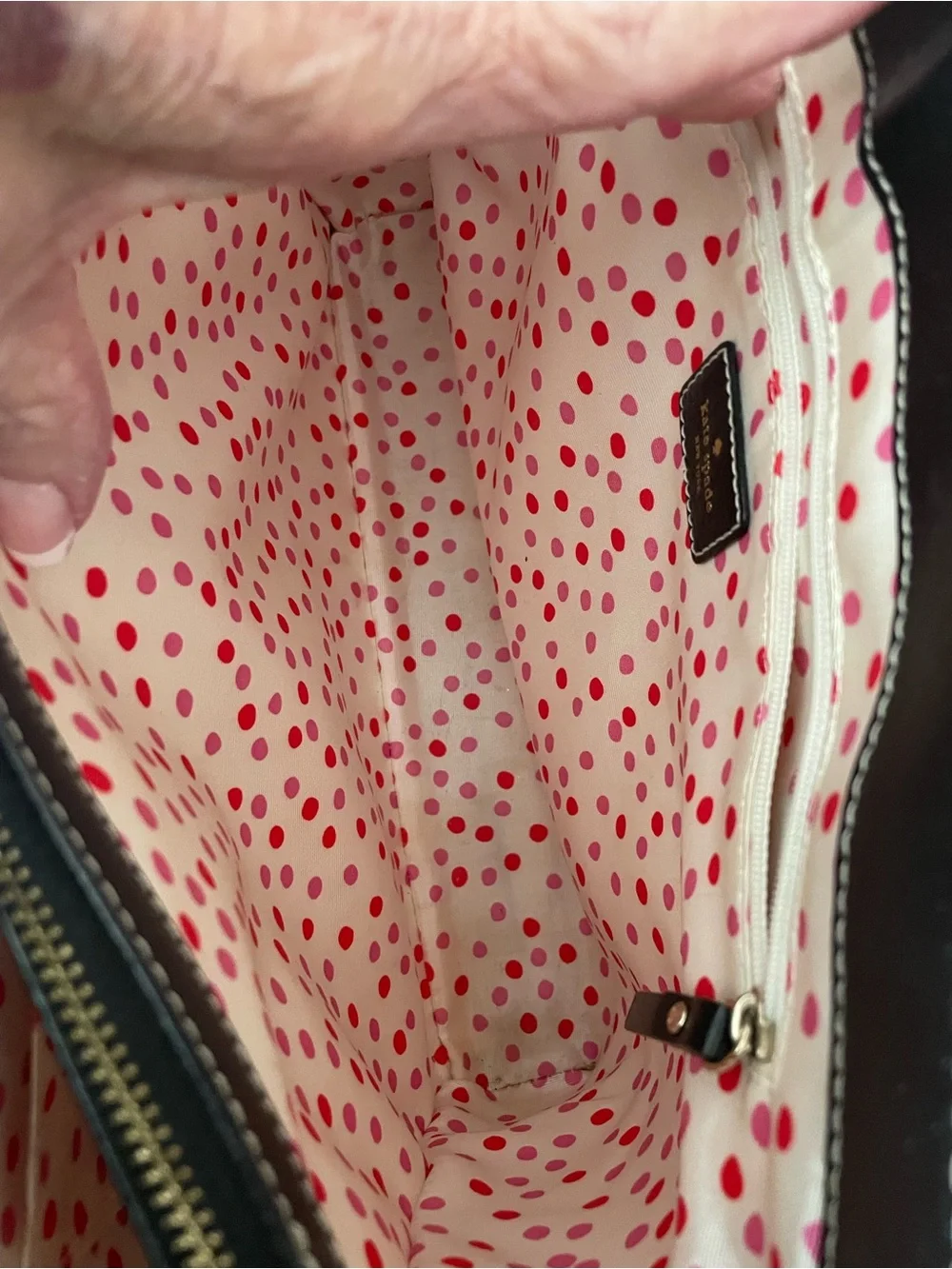 Kate Spade Black Leather Purse with Matching Wallet - Picture 6 of 9